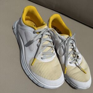 Nike Free 4.0 V3 Livestrong‎ Women's White Yellow Tennies Shoes Size 6.5